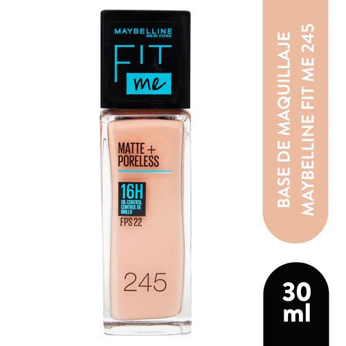 Base líquida Maybelline fit me tono 245 - 30 ml
