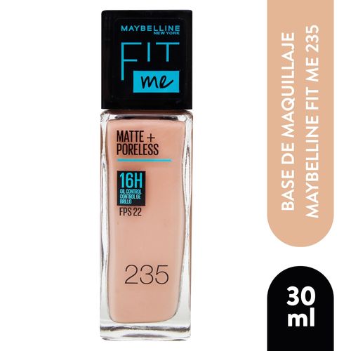 Base Líquida Maybelline Fit Me Mate Y Antiporos Pure Beige 235 -1oz