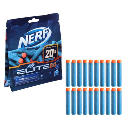 Juguete Nerf Elite 2 Set de 20 Dardos de Repuesto