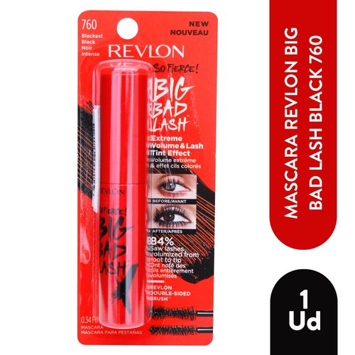 Mascara para pestañas Revlon big bad lash negro - 23 g