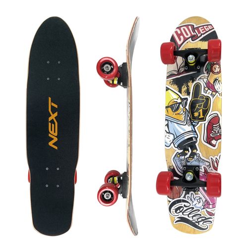 Patineta Next estilo longboard 78 cm con ruedas pu 50 mm - 1 Ud