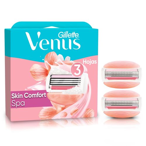 Repuesto para rasuradora de mujer Gillette Venus Spa con 3 Hojas 2 Ud