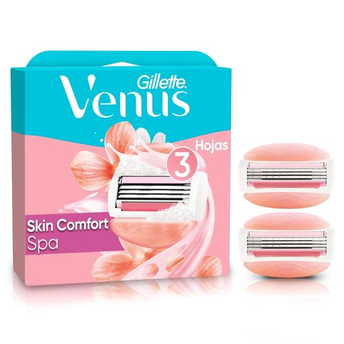 Repuesto para rasuradora de mujer Gillette Venus Spa con 3 Hojas 2 Ud