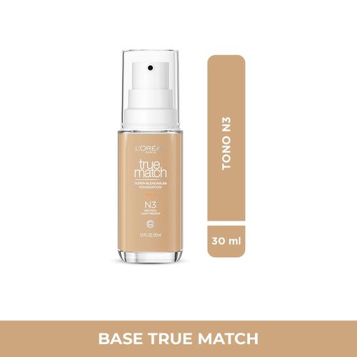 Base De Maquillaje Loreal Paris, True Match Tono N3