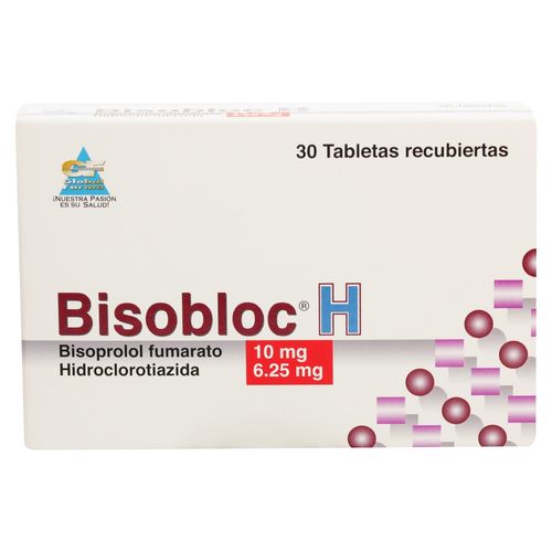 Bisoprolol Hctz 10/12.5 Mg, Precio indicado por unidad