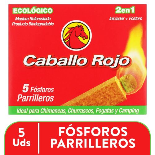 Fosforos Parrilleros Caballo Rojo