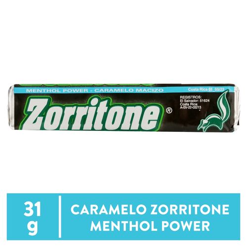 Caramelo Zorriton Menthol Power 31 Gr