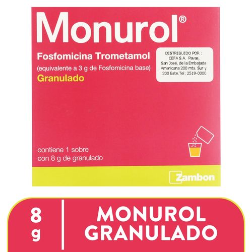 Monurol 8 Gramos Un Sobre