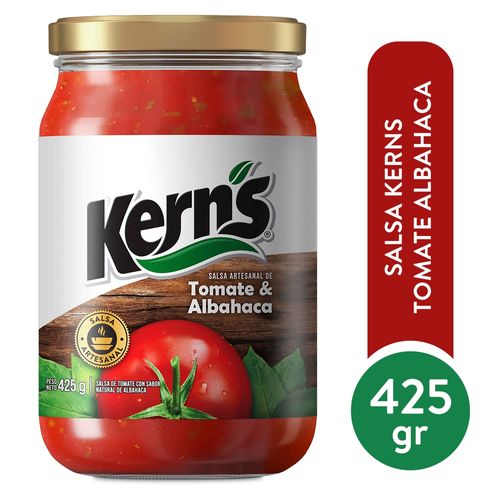 Salsa Kern's de tomate y albahaca - 425 g