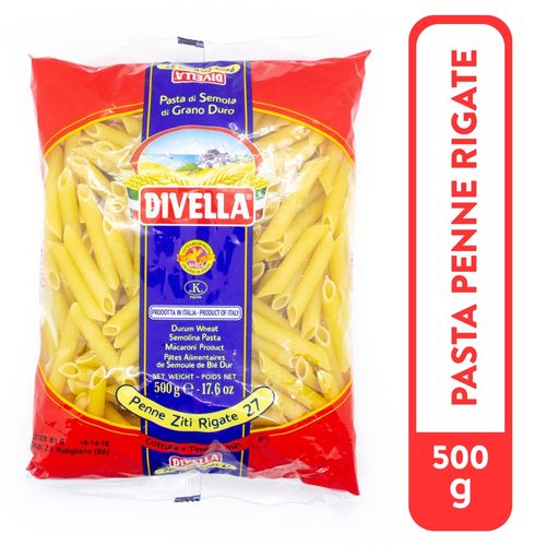 Pasta Divella Penne Bolsa No.27 - 500gr