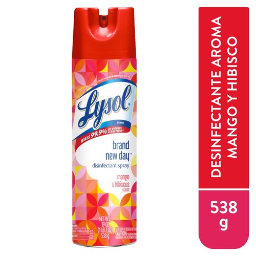 Desinfectante Lysol Aerosol Aroma Mango -538gr