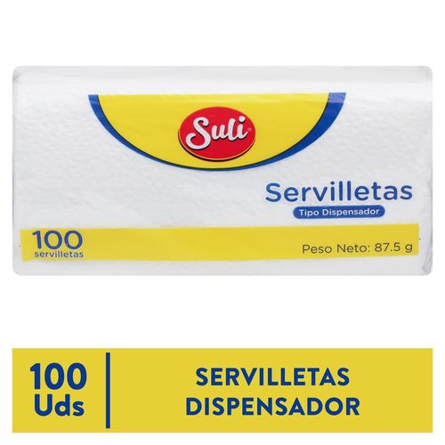 Servilleta Suli Dispensador 100 unidades