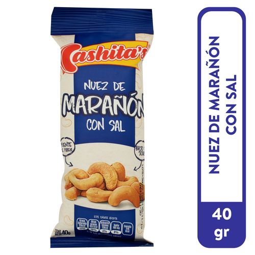 Semilla Cashitas De Marañon Con Sal - 40gr