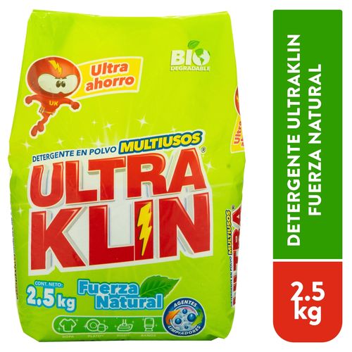 Detergente Ultraklin Fuerza Natural -2500gr