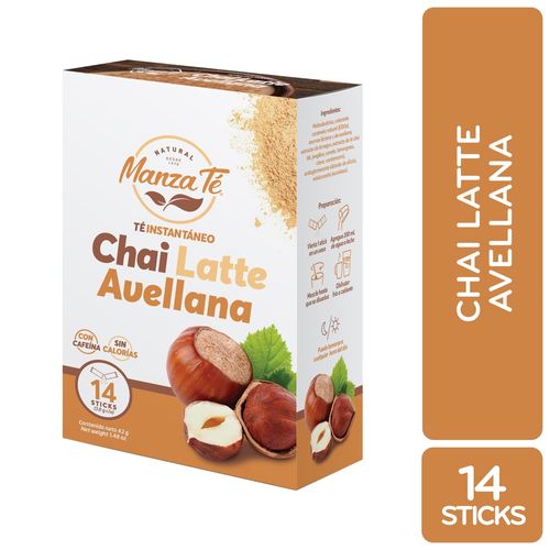 Té Manzaté chai latte avellana - 42 g