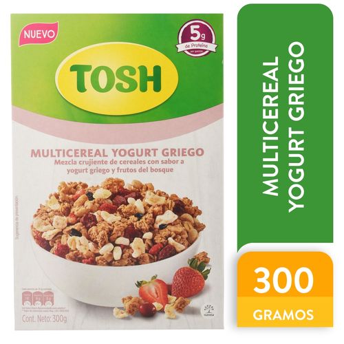 Cereal Multicereal Tosh Yogurt griego Caja -300gr