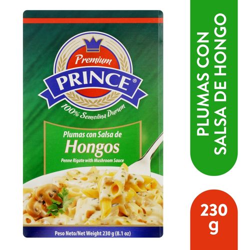 Pasta Prince plumas con salsa de hongos - 230 g