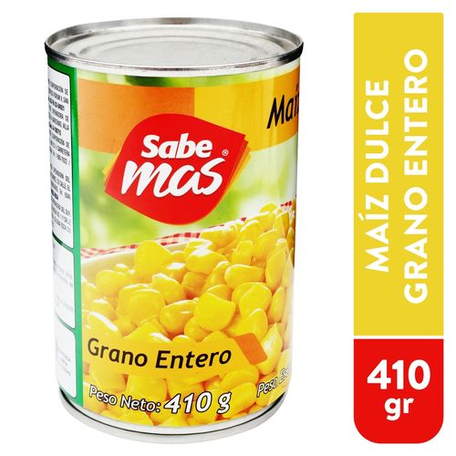 Maíz Dulce Sabemas Grano Entero - 410 g