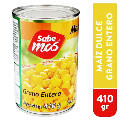 Maíz Dulce Sabemas Grano Entero - 410g