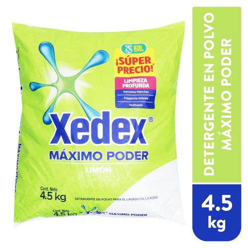 Detergente En Polvo Xedex, Con Aroma Limón - 4500g