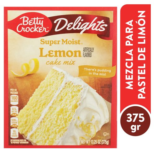 Premezcla Bettycrocker, queque de limón Supermoist -375g