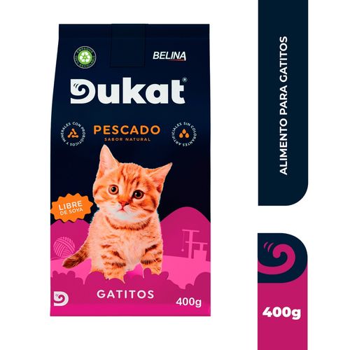 Alimento Para Gato Dukat Sabor Pescado, Gatitos - 400g