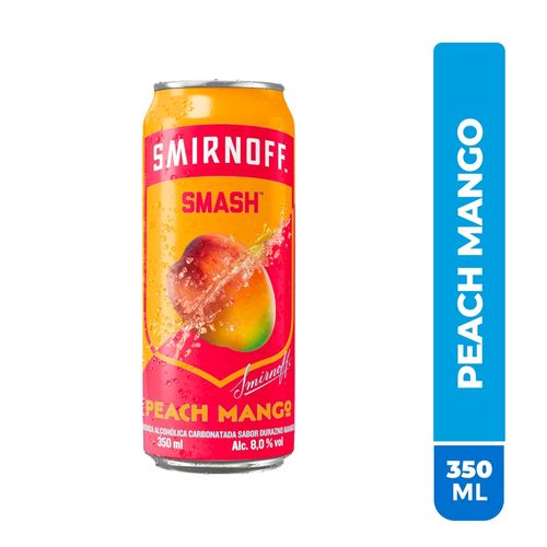 Bebida Alcohólica Smirnoff Smash Durazno y Mango Lata - 350 ml