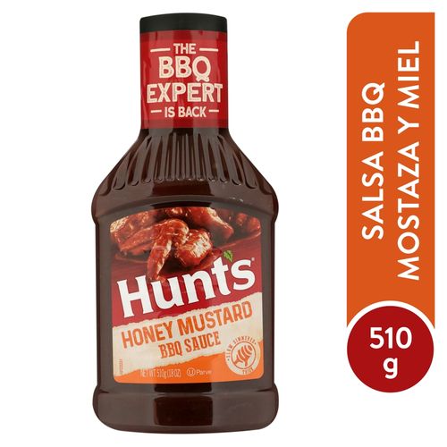 Salsa Hunts Bbq Honey Must 510ml