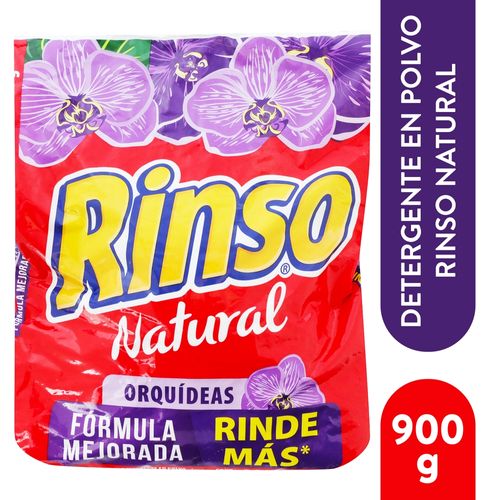 Detergente en polvo Rinso natural orquídeas - 900 g