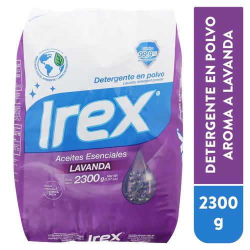 Detegente En Polvo Irex Aceite Esenciales -2300 gr