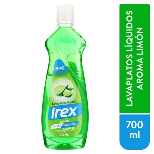 Lavaplatos Liquido Irex Limon 700 Ml