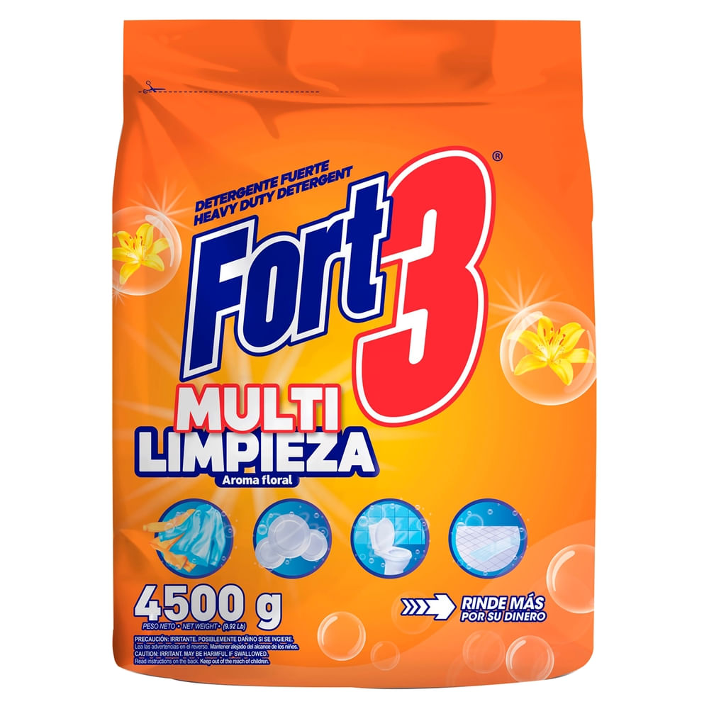 Comprar Detergente Fort3 Multi Limpieza Floral - 4500 g | Walmart Costa ...