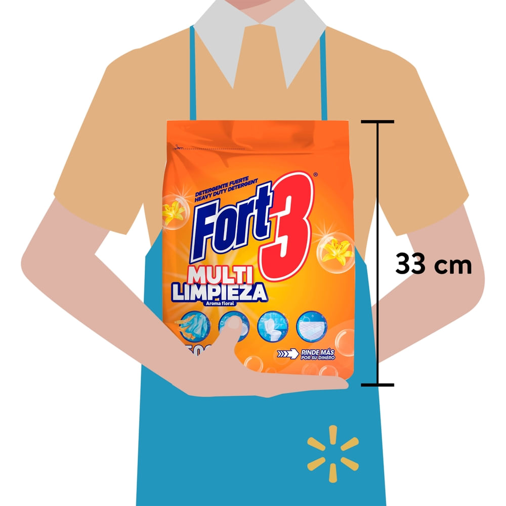 Comprar Detergente Fort3 Multi Limpieza Floral - 4500 g | Walmart Costa ...