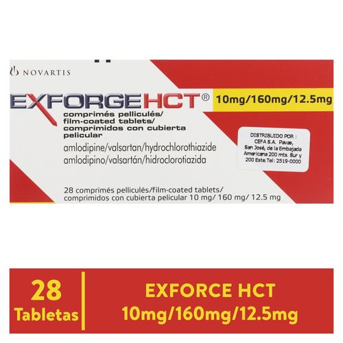 Exforge Hct 10 160X 28 12 5