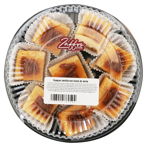 Queque de vainilla Zaffró con dulce de leche - 170 g