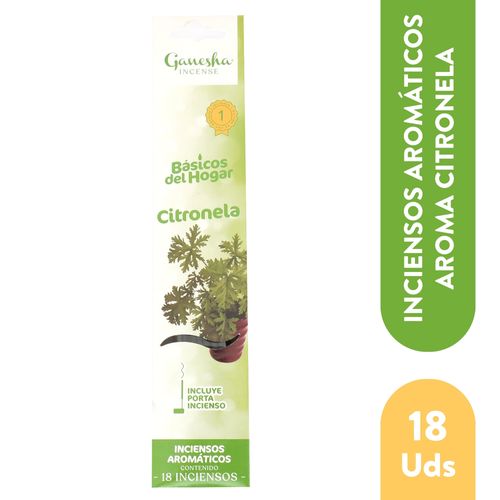 Incienso Ganesha Citronela 18pz Ea 1