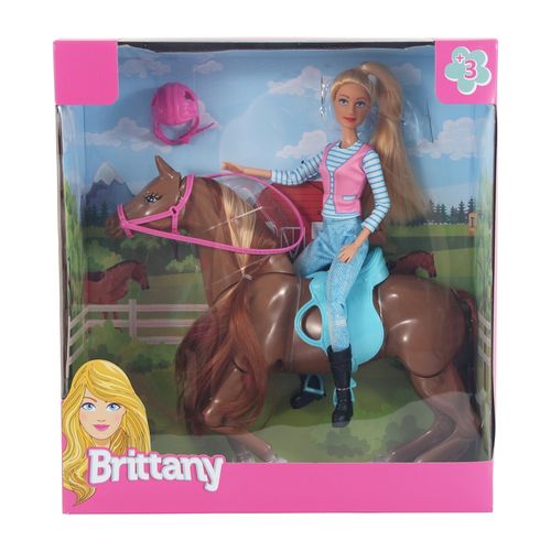 Muñeca Brittany Con Caballo