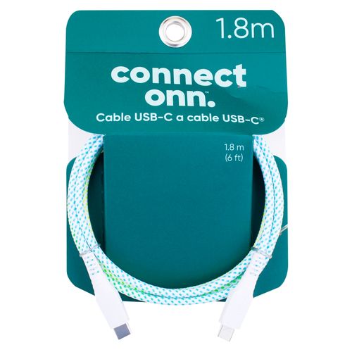 Cable Onn W7ABGR100011113 USB tipo C color surtido  - 1 m