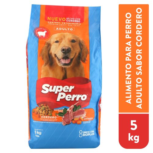 Alimento Super Perro, Sabor Cordero 5kg