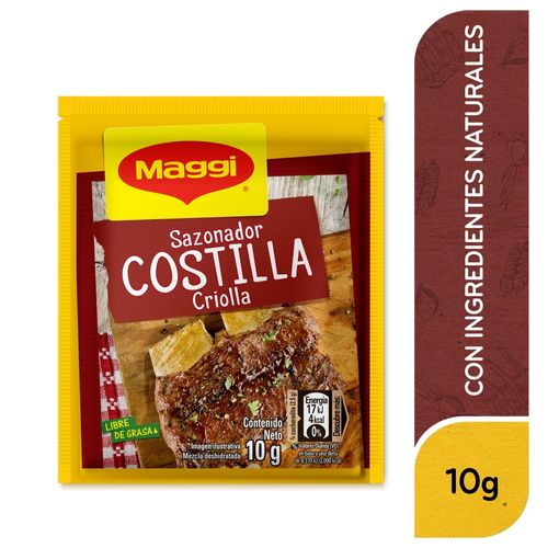 Sazonador Maggi Costilla Criolla Sobre 10g - 5 Uds