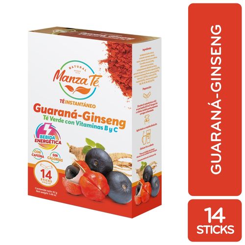 Té Manzaté guarana ginseng - 42 g