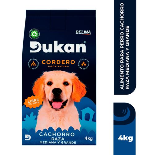 Alimento Para Perro Dukan Sabor Cordero, Cachorro Razas Medianas Y Grandes - 4kg