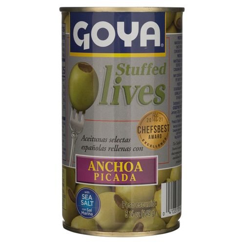 Aceituna Goya rellena anchoa picada - 149 g