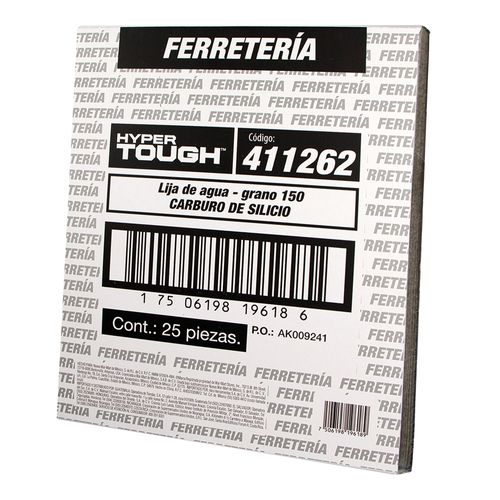 Lija De Agua Hyper Tought Gris Grano De 150