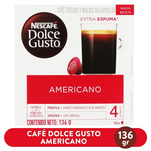 Café Nestle Dolce Gusto Americano -136 g