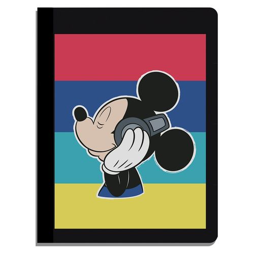 Cuaderno Mickey Mouse Cosido Grande Rayas - 100 Hojas