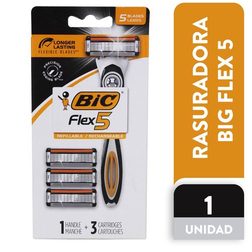 Bic Rasuradora Flexi 5 Hybrid Displ 6ea