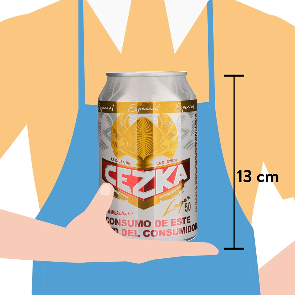Cerveza Cezka Lager 5.0 Alcohol -330ml - Walmart | Costa Rica