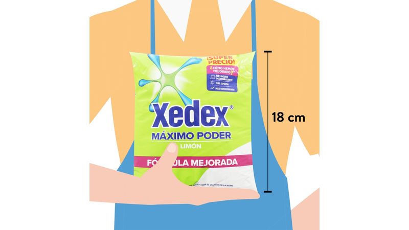 Comprar Detergente En Polvo Xedex Máximo Poder Aroma De Limón