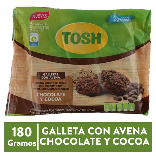 Galletas Tosh Avena Chocolate - 180 g